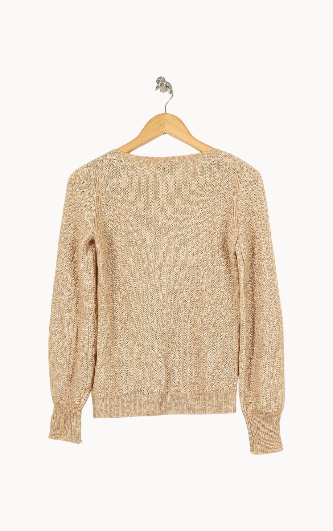 Pull Beige - Taille XS/34 de la marque Caroll | PARAD54715 - Vendu par Paradigme - Image 4