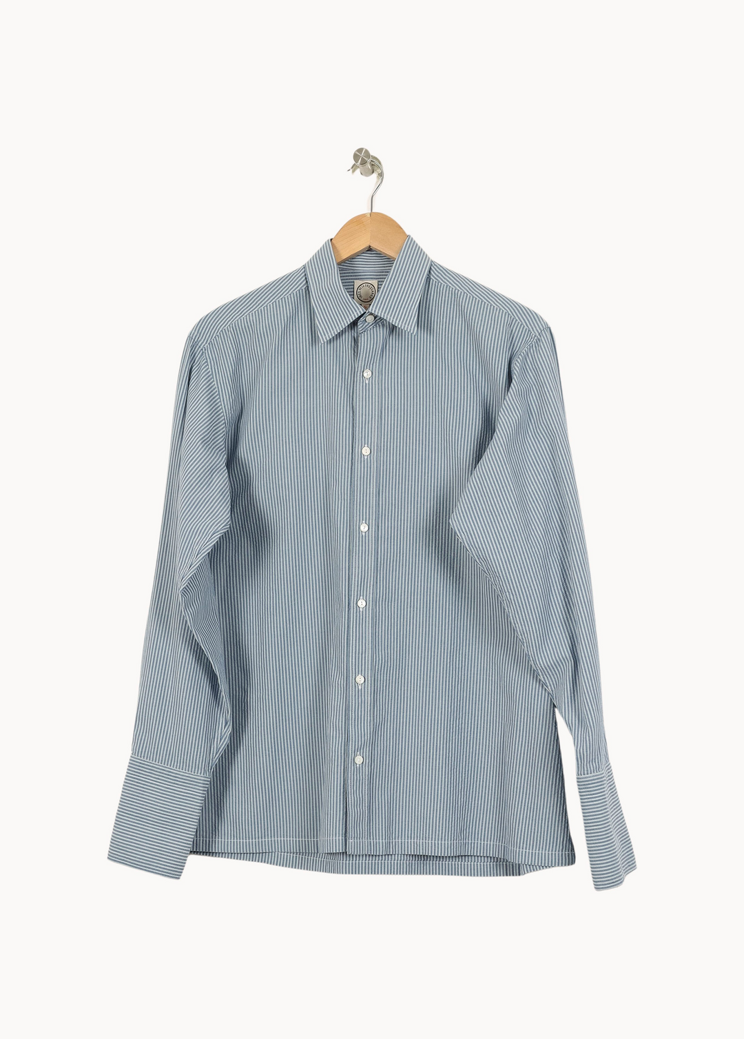 Chemise Rayée Bleue et Blanche - Taille S/36 de la marque Ines de la Fressange Paris | PARAD67917 - Vendu par Paradigme - Image 2