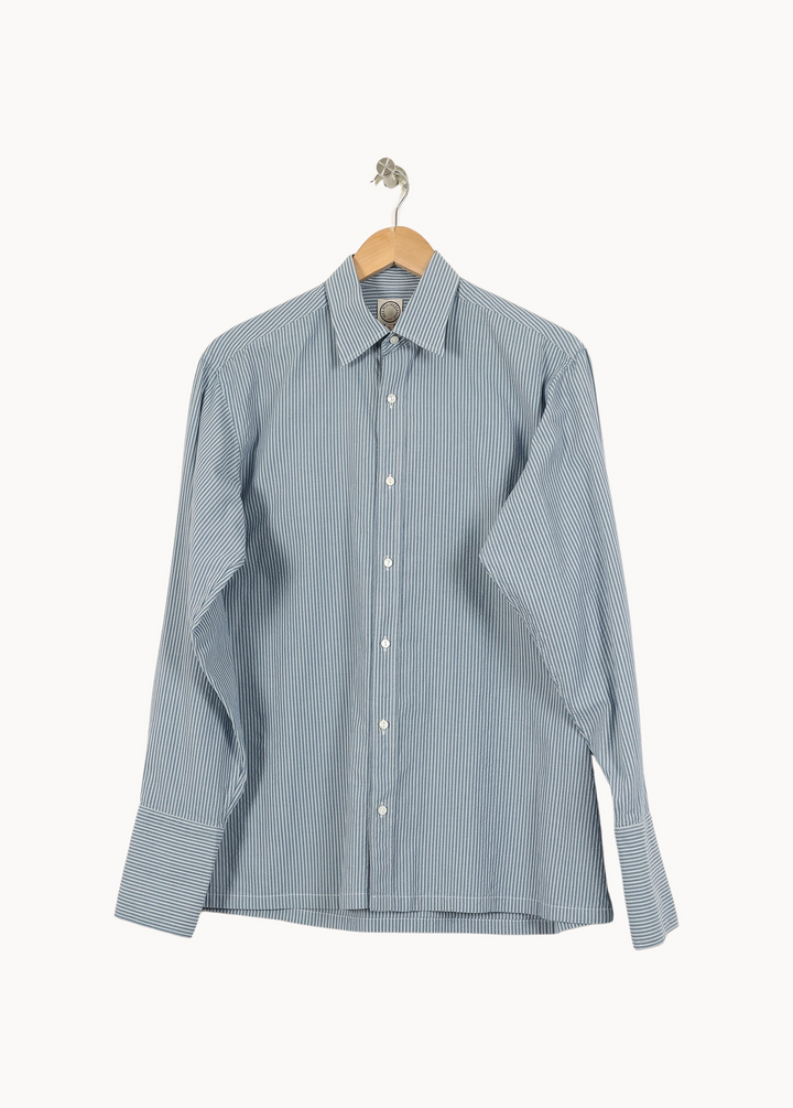 Chemise Rayée Bleue et Blanche - Taille S/36 de la marque Ines de la Fressange Paris | PARAD67917 - Vendu par Paradigme - Image 2