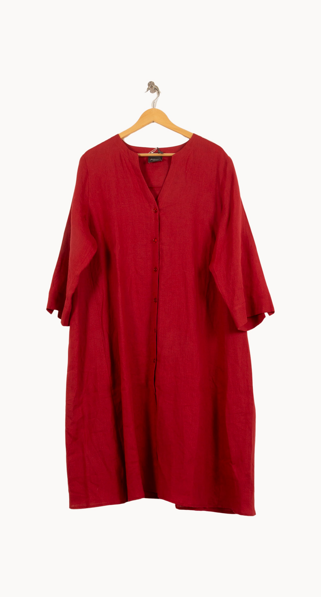 Robe Longue Rouge - Taille XL/42 de la marque Marina Rinaldi | PARAD64952 - Vendu par Paradigme - Image 2