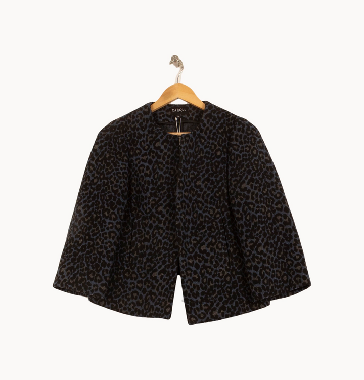 Cape Noire et Bleue - Taille S/36 de la marque Caroll | PARAD64148 - Vendu par Paradigme - Image 2