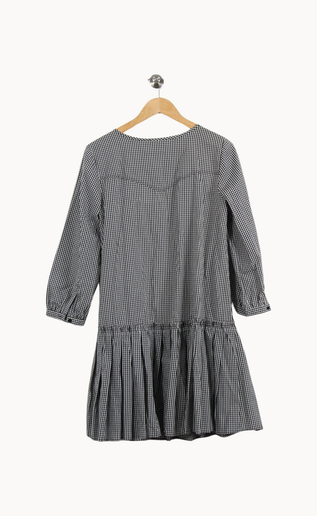 Robe Chemise Noire et Blanche - Taille L/40 de la marque Claudie Pierlot | PARAD52038 - Vendu par Paradigme - Image 4