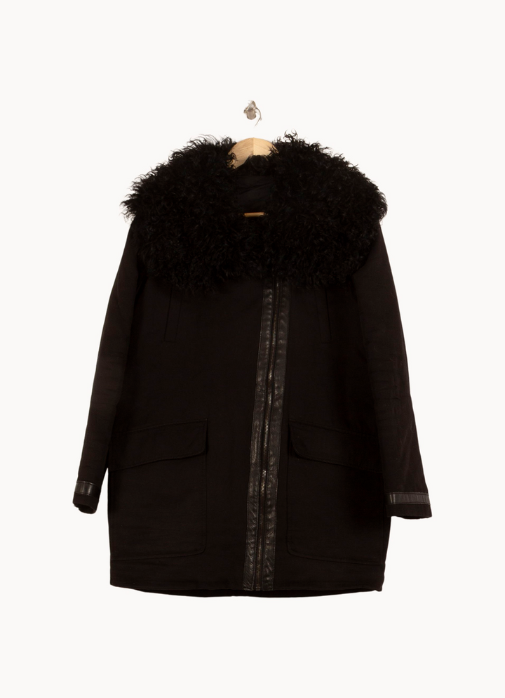 Manteau Noir - Taille S/36 de la marque Maje | PARAD64119 - Vendu par Paradigme - Image 2
