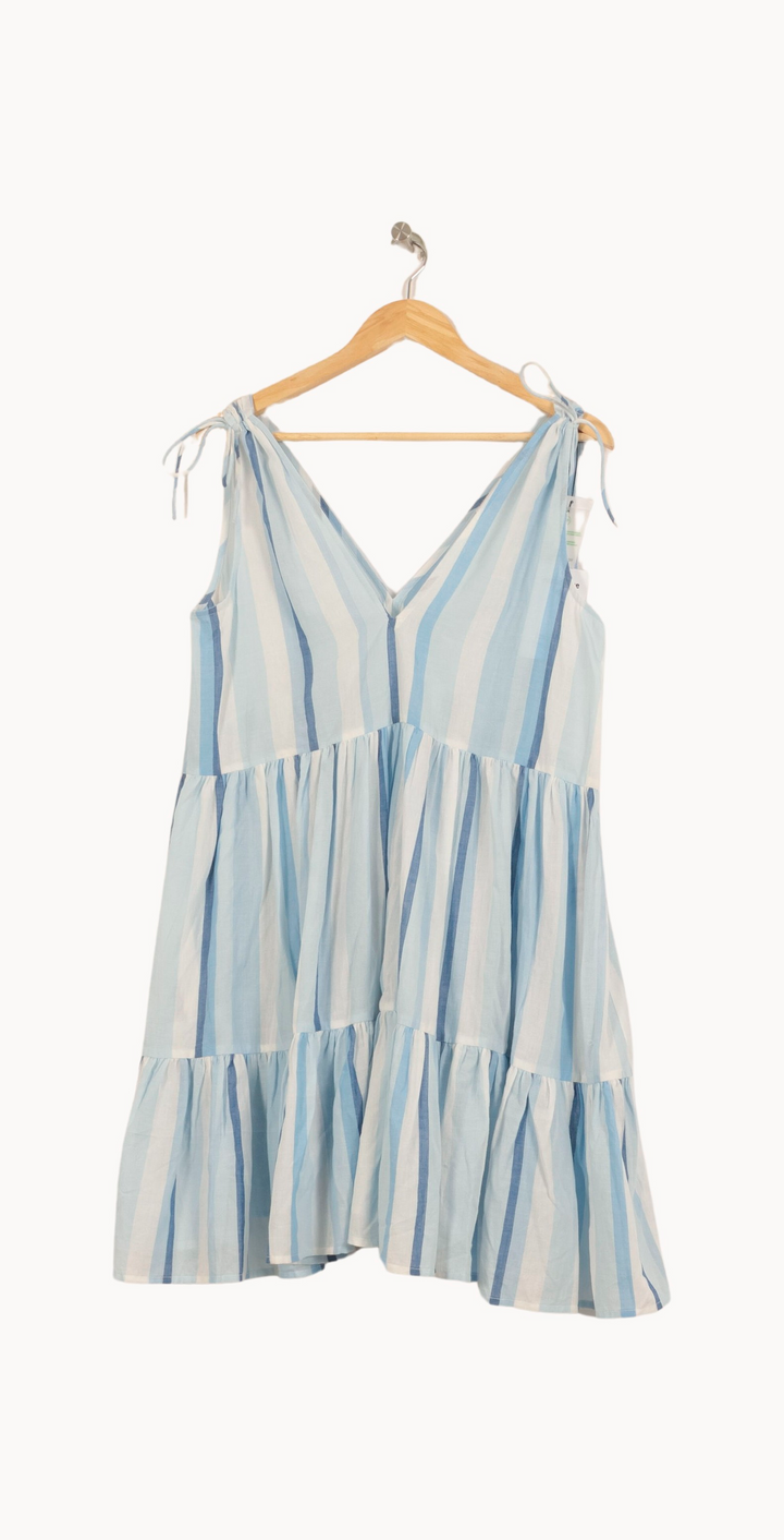 Robe Courte Bleu et Blanc - Taille M/38 de la marque Claudie Pierlot | PARAD63962 - Vendu par Paradigme - Image 2