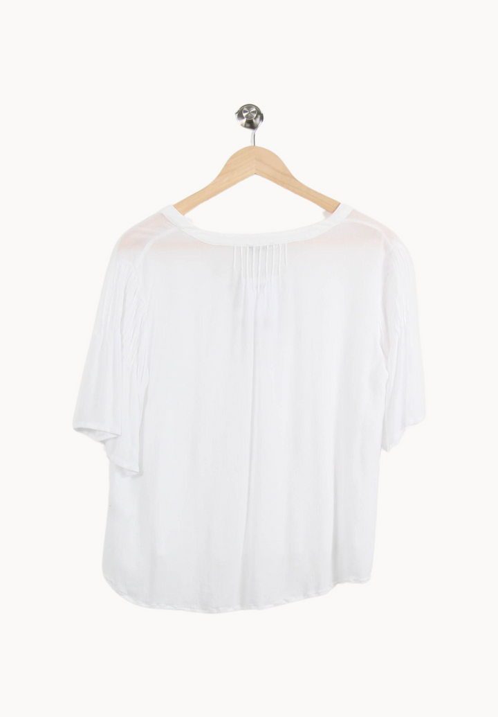 Blouse Blanche - Taille L/40 de la marque IKKS | PARAD46010 - Vendu par Paradigme - Image 4
