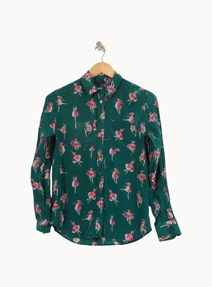Chemise Verte et Rose - Taille XS/34 de la marque Soi Paris | PARAD50474 - Vendu par Paradigme - Image 2
