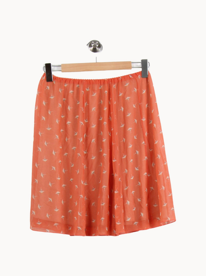 Jupe Orange - Taille L/40 de la marque La Fée Maraboutée | PARAD62289 - Vendu par Paradigme - Image 4