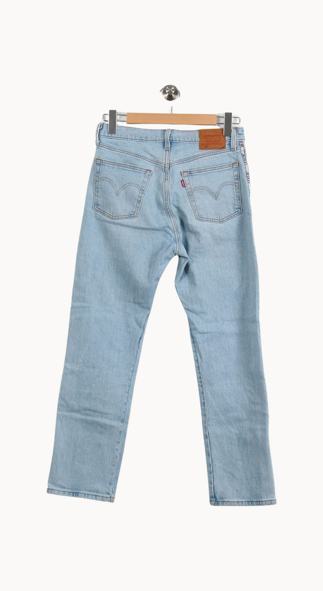 Jean Droit Bleu Clair - Taille M/38 de la marque Levi's | PARAD67261 - Vendu par Paradigme - Image 4