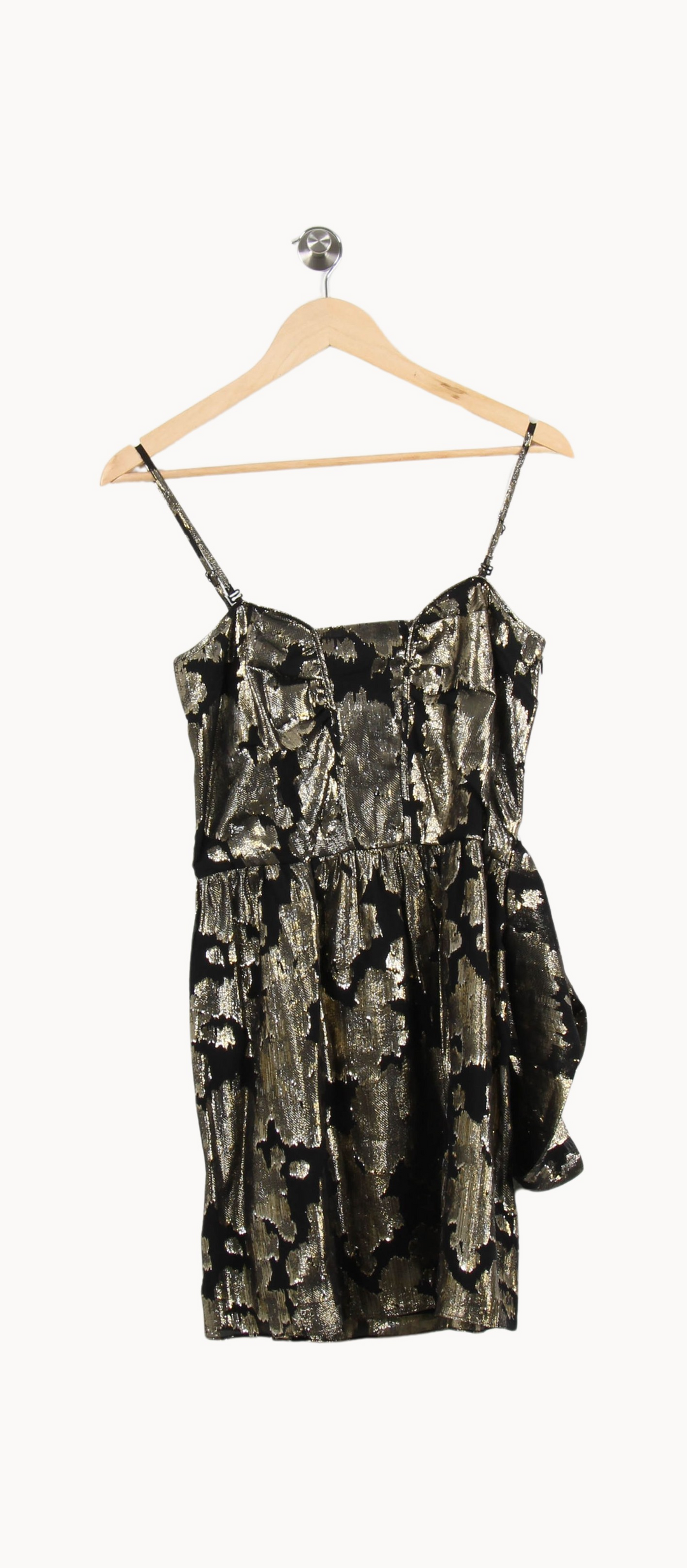Robe Courte Dorée et Noire - Taille M/38 de la marque Vanessa Bruno - Athé | PARAD69495 - Vendu par Paradigme - Image 2