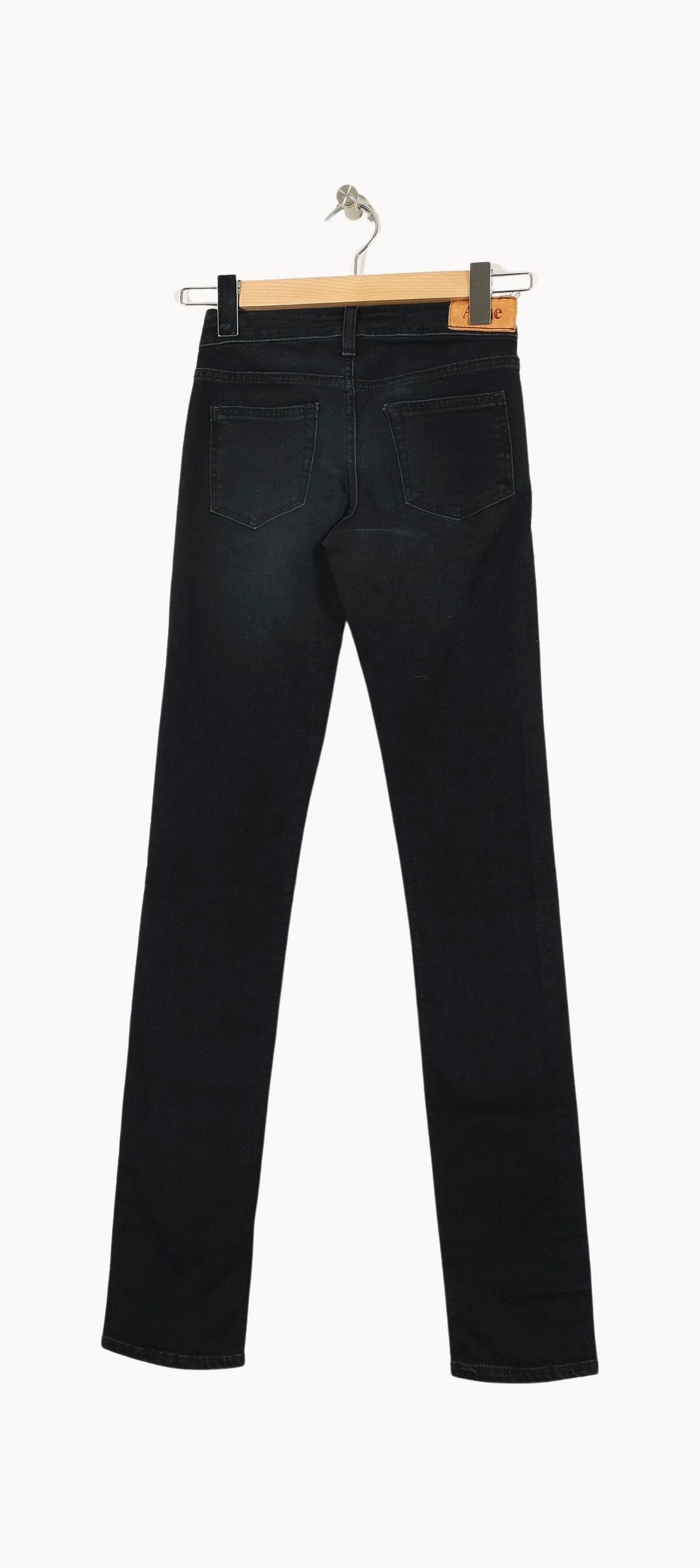 Jean Slim Noir - Taille XS/34 de la marque Acne Studios | PARAD34201 - Vendu par Paradigme - Image 4