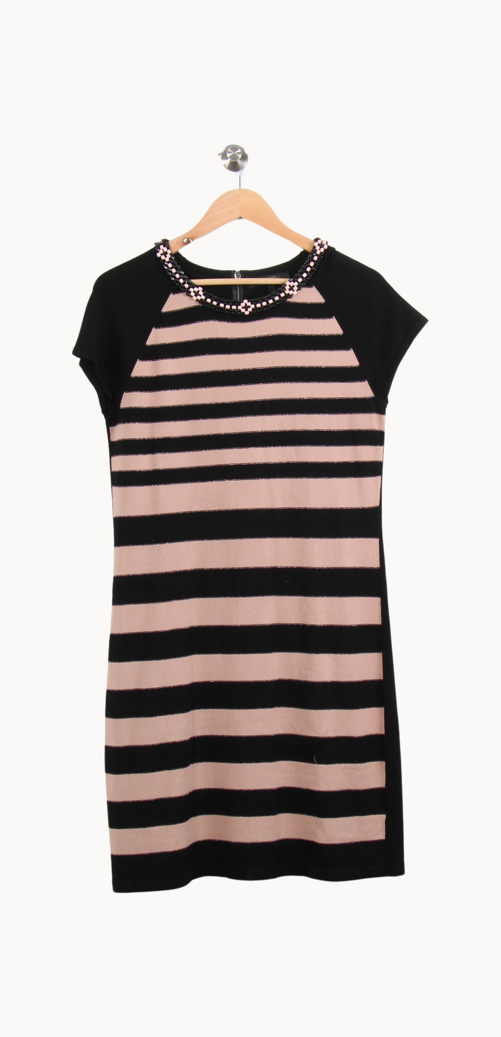 Robe Courte Noir et Rose - Taille L/40 de la marque Weekend Max Mara | PARAD46020 - Vendu par Paradigme - Image 2