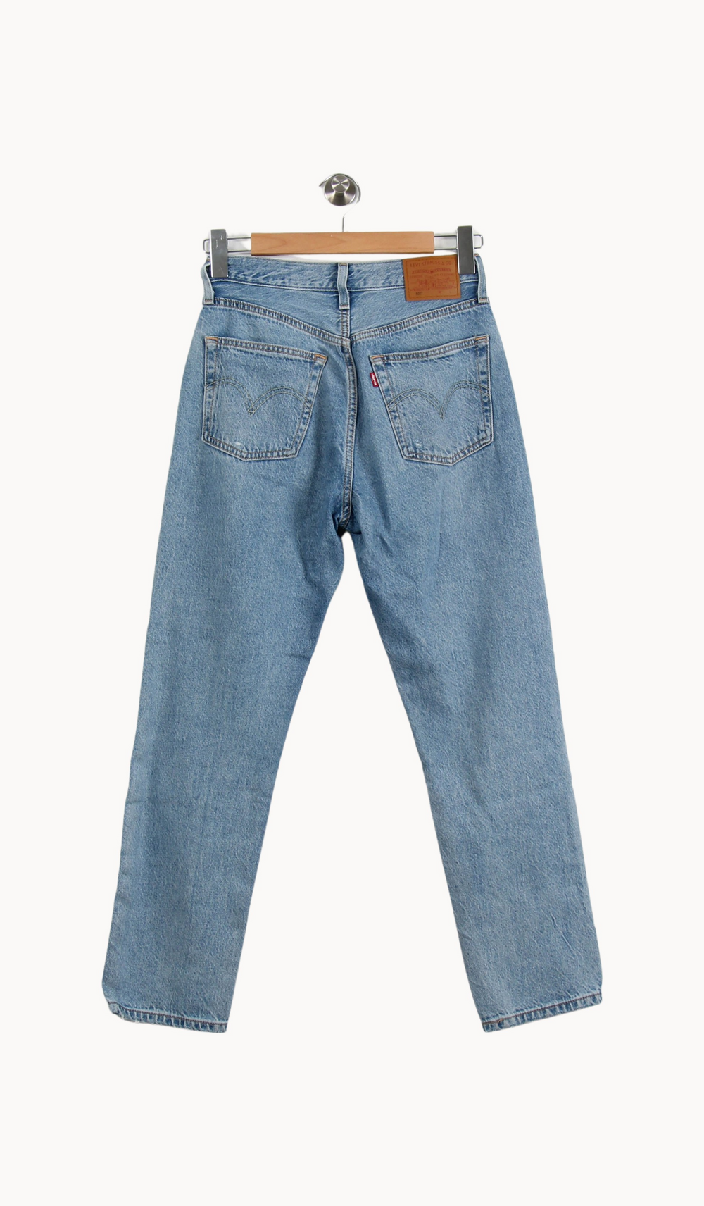 Jean Droit Bleu - Taille S/36 de la marque Levi's | PARAD67145 - Vendu par Paradigme - Image 4