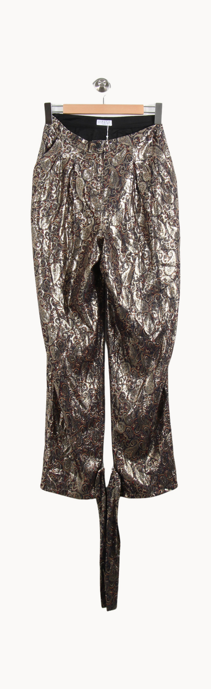 Pantalon Doré - Taille M/38 de la marque Claudie Pierlot | PARAD55094 - Vendu par Paradigme - Image 2