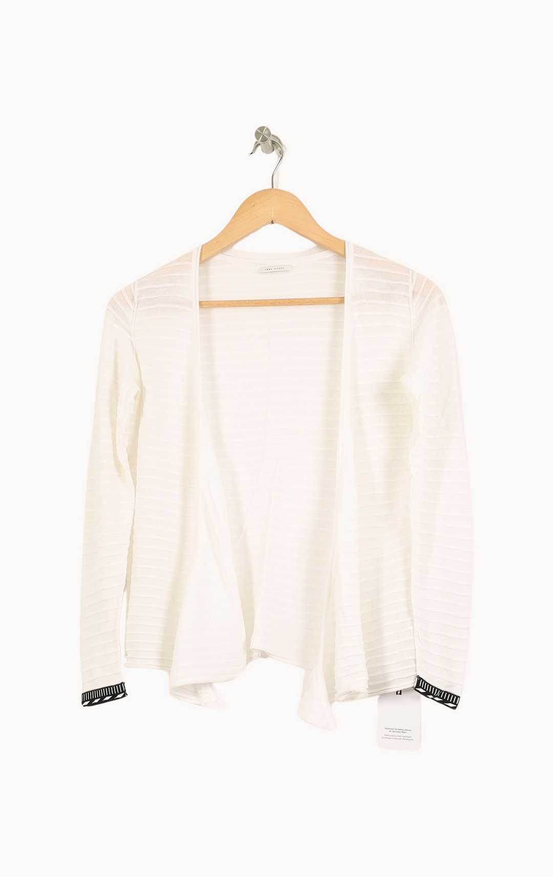 Cardigan Blanc - Taille XS/34 de la marque IKKS | PARAD69279 - Vendu par Paradigme - Image 2