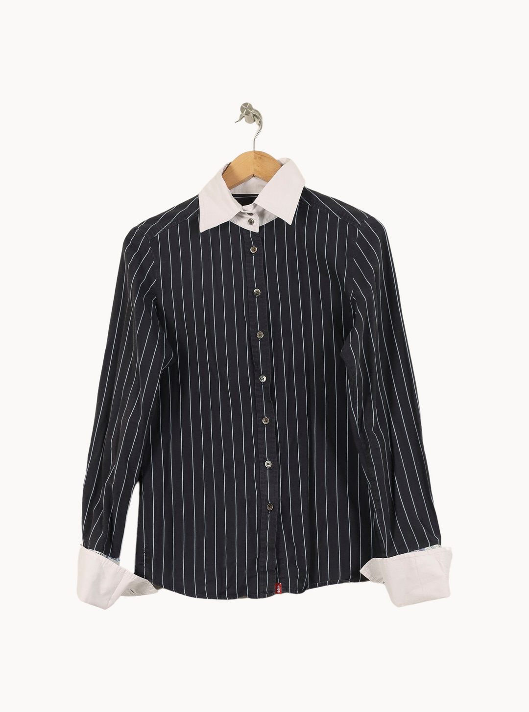 Chemise à Rayures Bleue et Blanche - Taille M/38 de la marque Lee | PARAD69001 - Vendu par Paradigme - Image 2