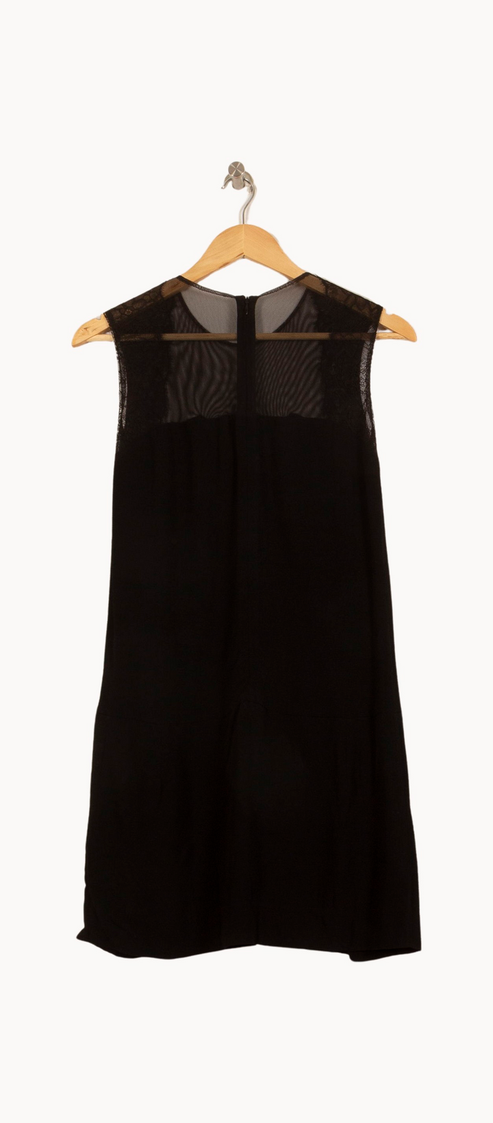 Robe Courte Noire - Taille S/36 de la marque Sandro | PARAD64241 - Vendu par Paradigme - Image 4