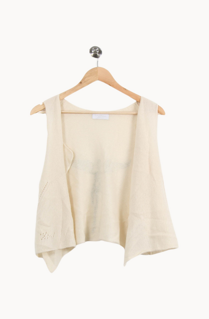Gilet Sans Manches Blanc - Taille S/36 de la marque Zadig&Voltaire | PARAD50810 - Vendu par Paradigme - Image 2