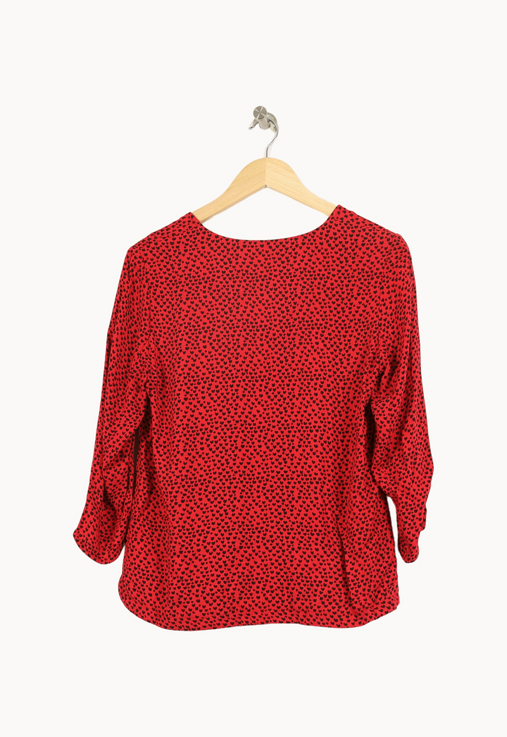 Blouse Rouge et Noire - Taille L/40 de la marque I.Code | PARAD52747 - Vendu par Paradigme - Image 4