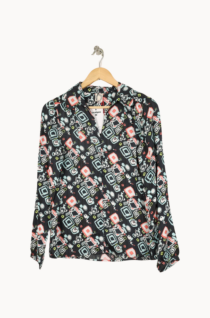 Chemise Noire - Taille S/36 de la marque Ines de la Fressange Paris | PARAD67920 - Vendu par Paradigme - Image 2