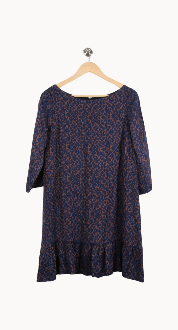 Robe Midi Bleu et Marron - Taille M/38 de la marque Sézane | PARAD53510 - Vendu par Paradigme - Image 2