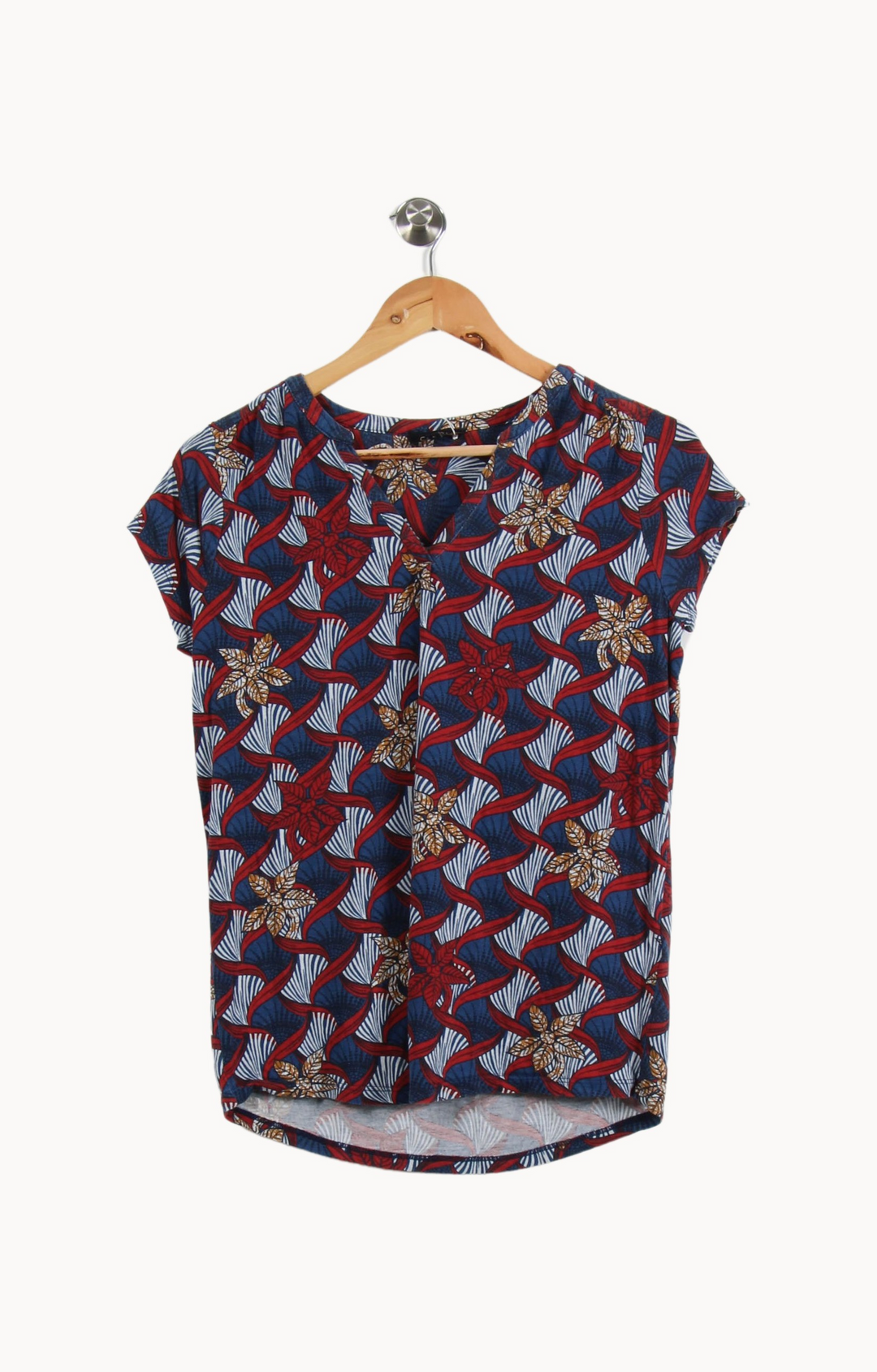Blouse Bleu et Rouge - Taille S/36 de la marque Caroll | PARAD66838 - Vendu par Paradigme - Image 2