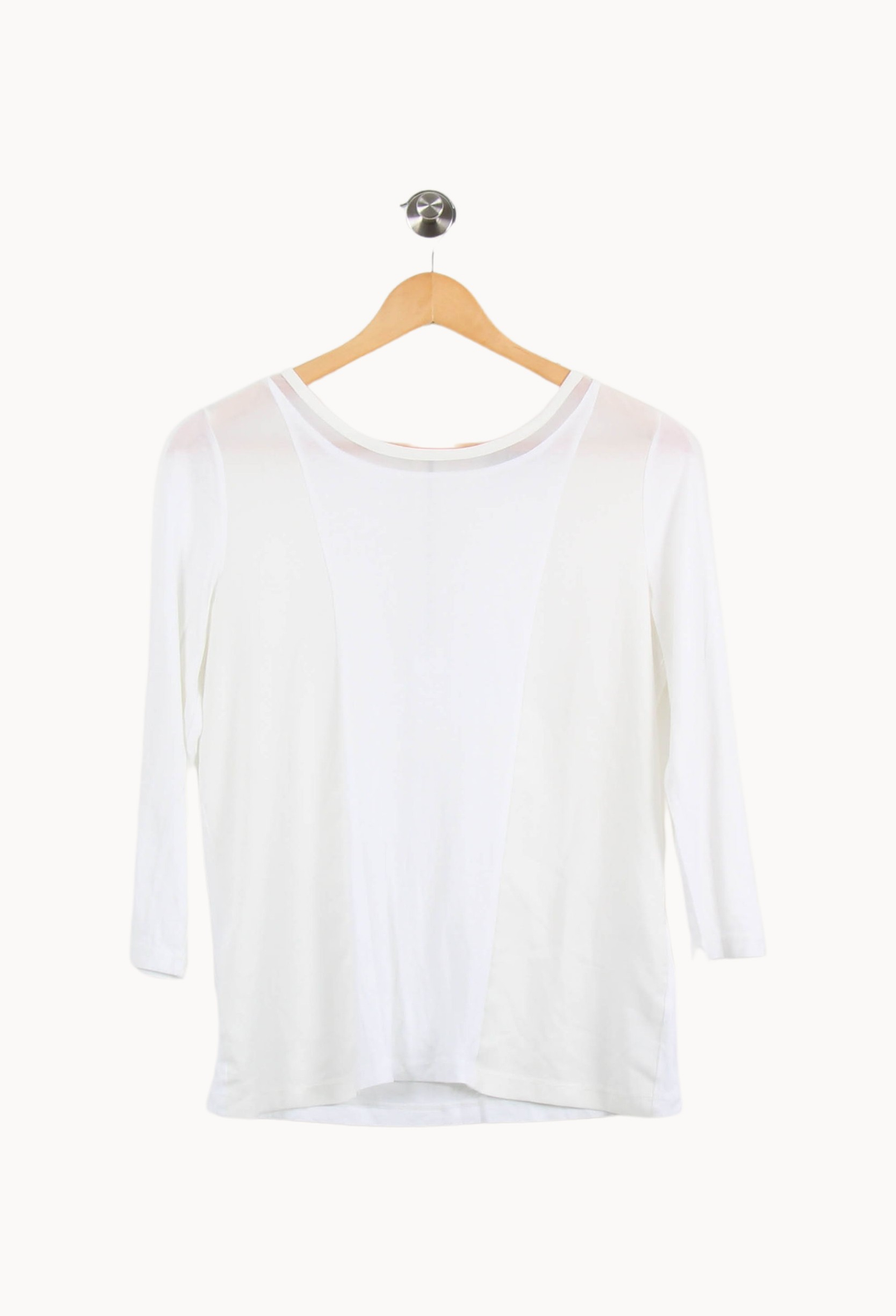 T-shirt Manches Trois Quarts Blanc - Taille M/38 de la marque ZAPA | PARAD53410 - Vendu par Paradigme - Image 2