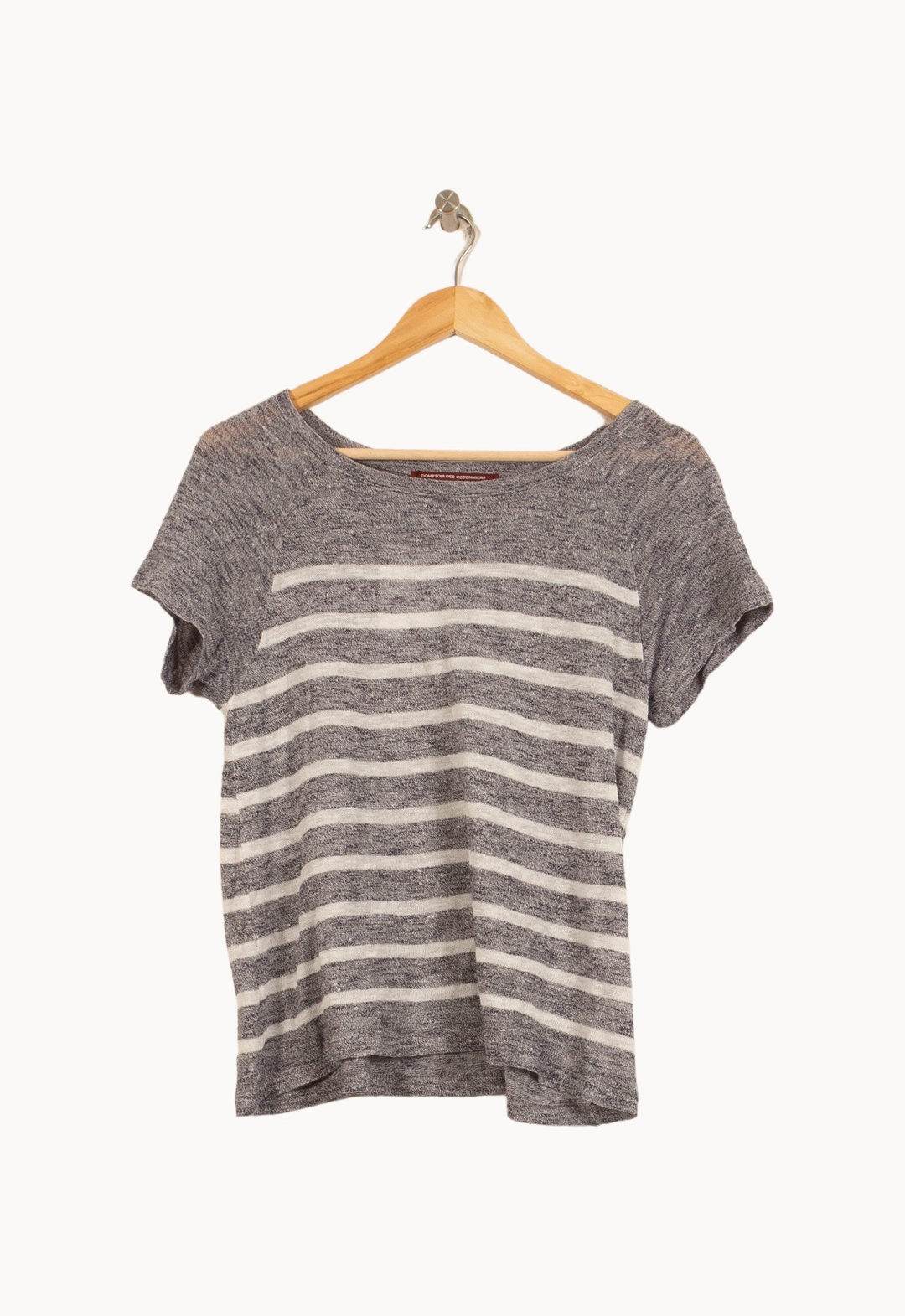 T-shirt Gris et Blanc - Taille M/38 de la marque Comptoir des Cotonniers | PARAD39738 - Vendu par Paradigme - Image 2