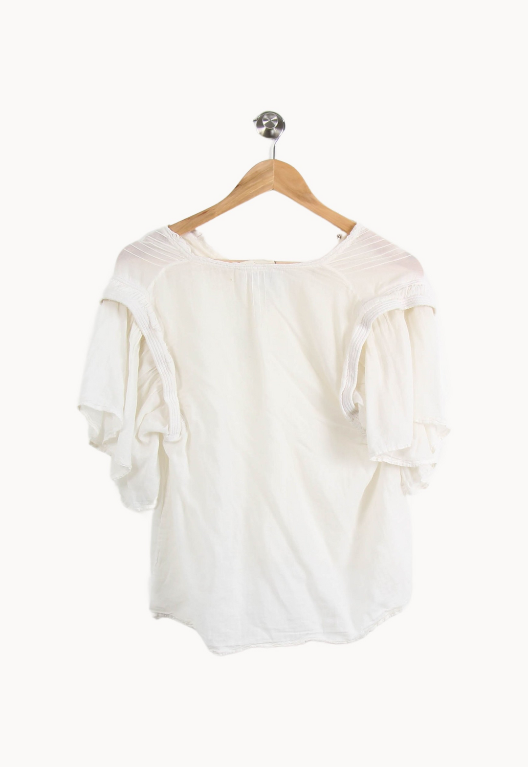 Blouse Blanche - Taille XS/34 de la marque ba&sh | PARAD44934 - Vendu par Paradigme - Image 4