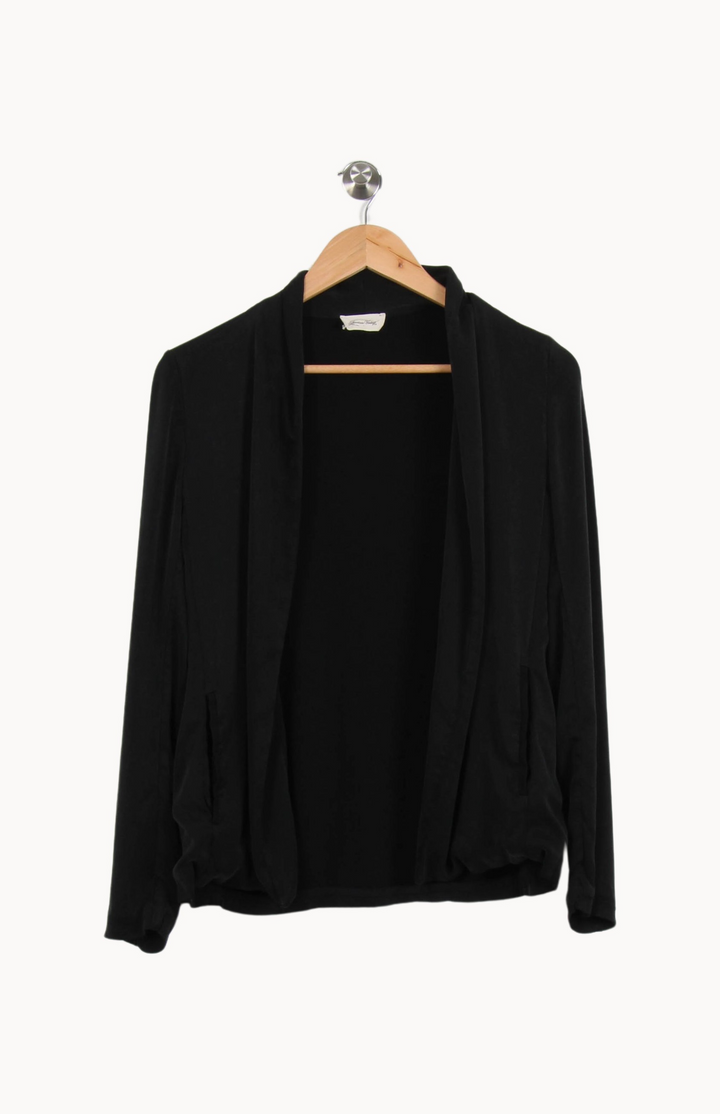 Veste Noire - Taille S/36 de la marque American Vintage | PARAD58233 - Vendu par Paradigme - Image 2