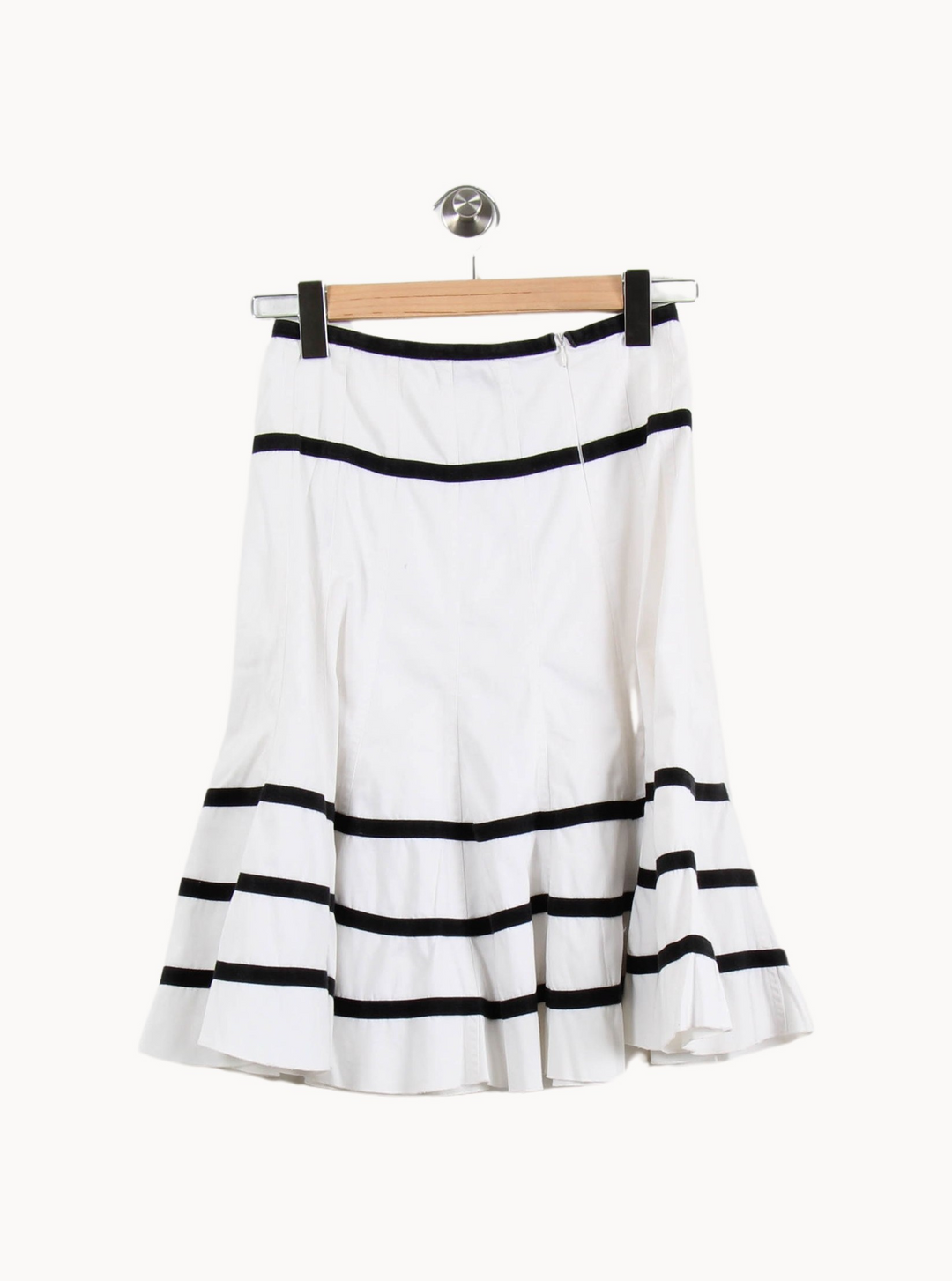 Jupe Courte Blanche et Noire - Taille XS/34 de la marque Caroll | PARAD69196 - Vendu par Paradigme - Image 4