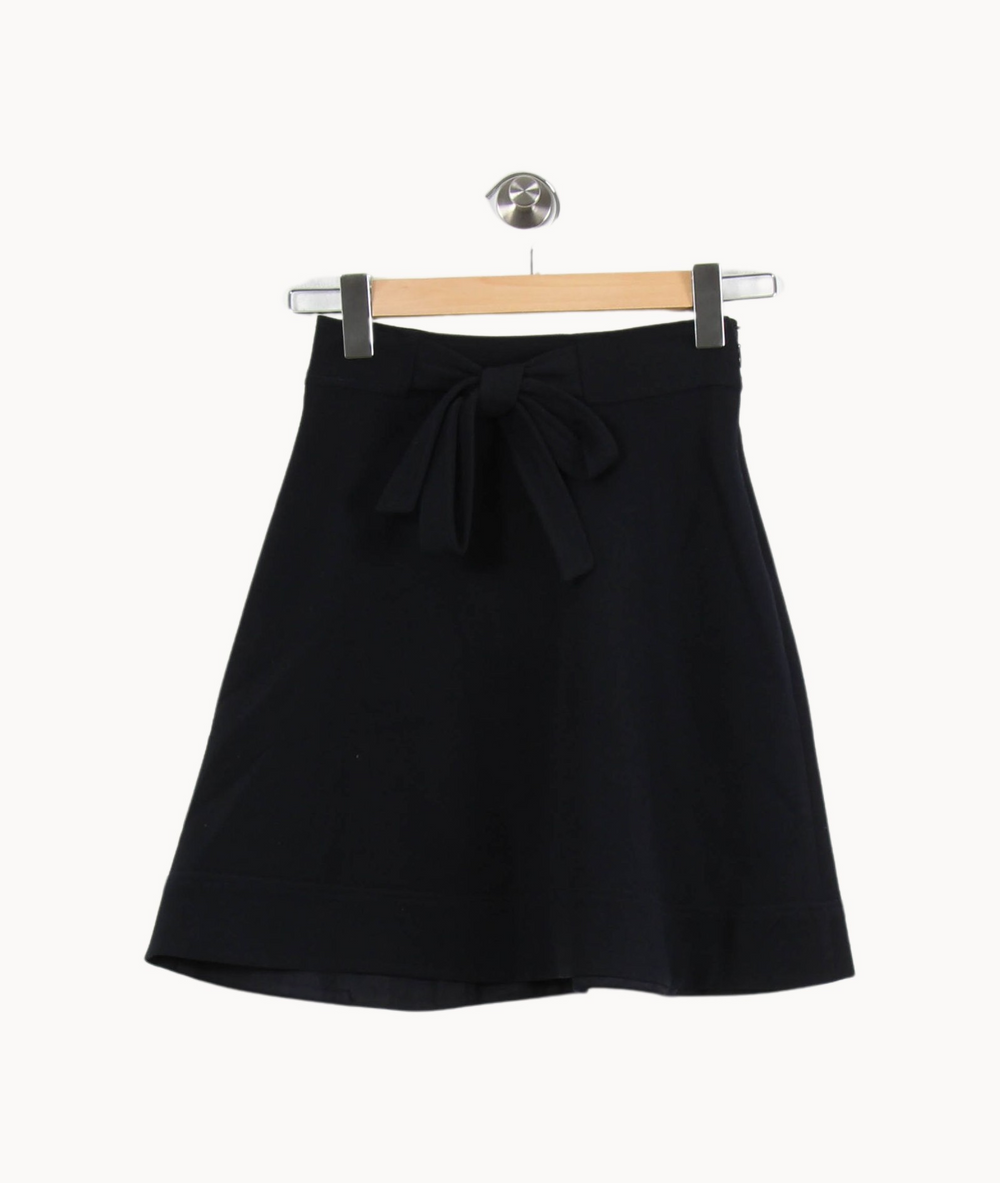 Jupe Courte Bleue - Taille XS/34 de la marque Claudie Pierlot | PARAD55659 - Vendu par Paradigme - Image 2