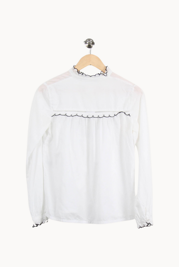 Chemise Blanche et Noire - Taille XS/34 de la marque Sézane | PARAD29542 - Vendu par Paradigme - Image 4