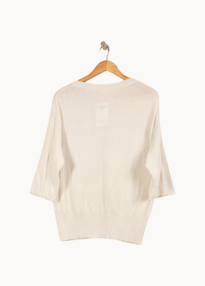 Cardigan Beige - Taille M/38 de la marque American Vintage | PARAD63404 - Vendu par Paradigme - Image 4