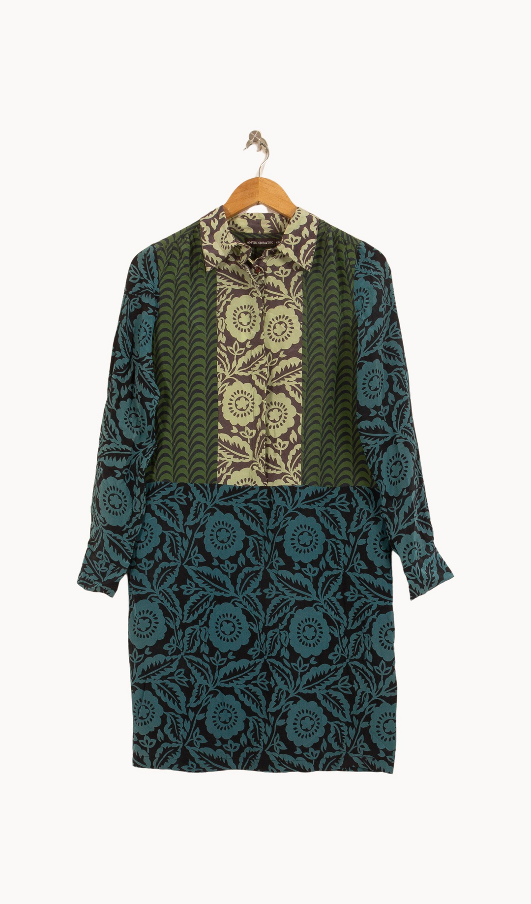 Robe Droite Verte et Bleue - Taille S/36 de la marque Antik Batik | PARAD45029 - Vendu par Paradigme - Image 2