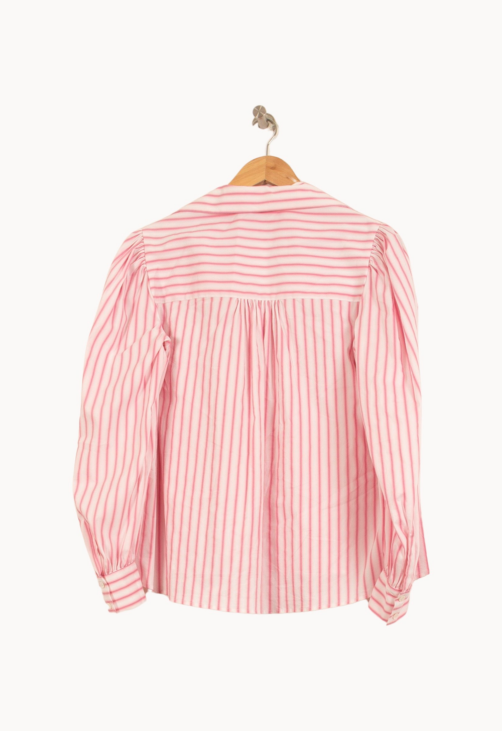 Chemise Rayée Rose et Blanche - Taille XS/34 de la marque Maje | PARAD63941 - Vendu par Paradigme - Image 4
