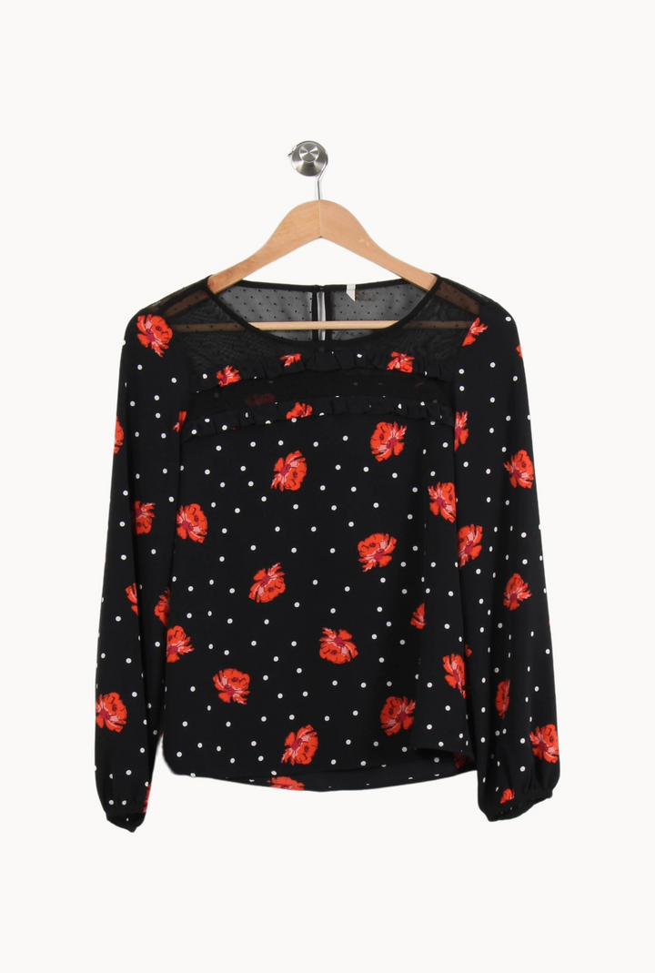 Blouse Noire et Rouge - Taille XS/34 de la marque I.Code | PARAD67877 - Vendu par Paradigme - Image 2