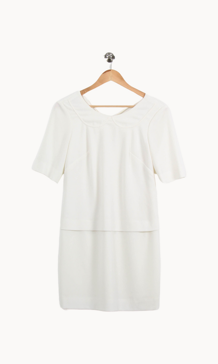 Robe Courte Blanche - Taille S/36 de la marque Sandro | PARAD58538 - Vendu par Paradigme - Image 2