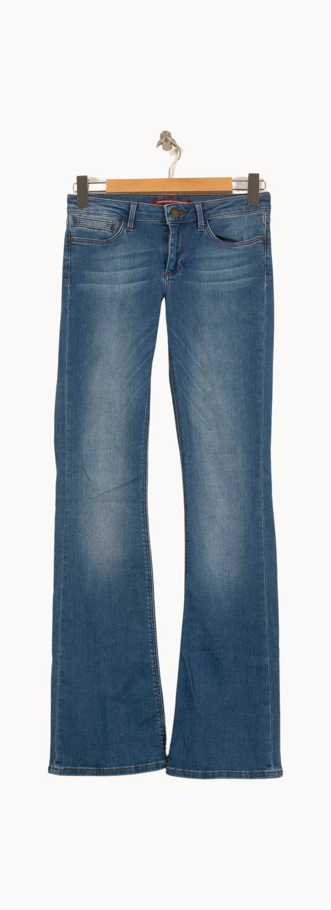 Jean Flare Bleu - Taille S/36 de la marque Comptoir des Cotonniers | RVLI0762 - Vendu par Paradigme - Image 2