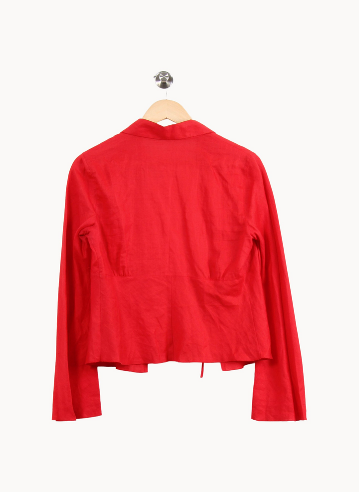Blouse Rouge - Taille M/38 de la marque Derhy | PARAD64926 - Vendu par Paradigme - Image 4