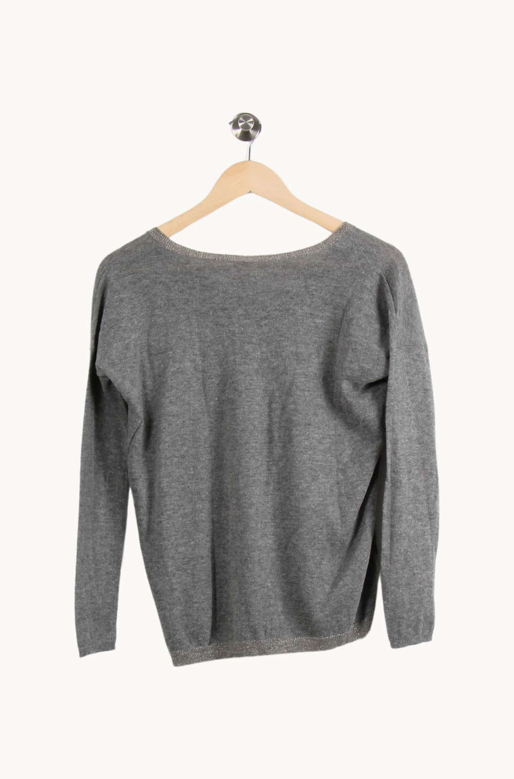 Pull Gris - Taille S/36 de la marque Des petits hauts | PARAD66509 - Vendu par Paradigme - Image 4