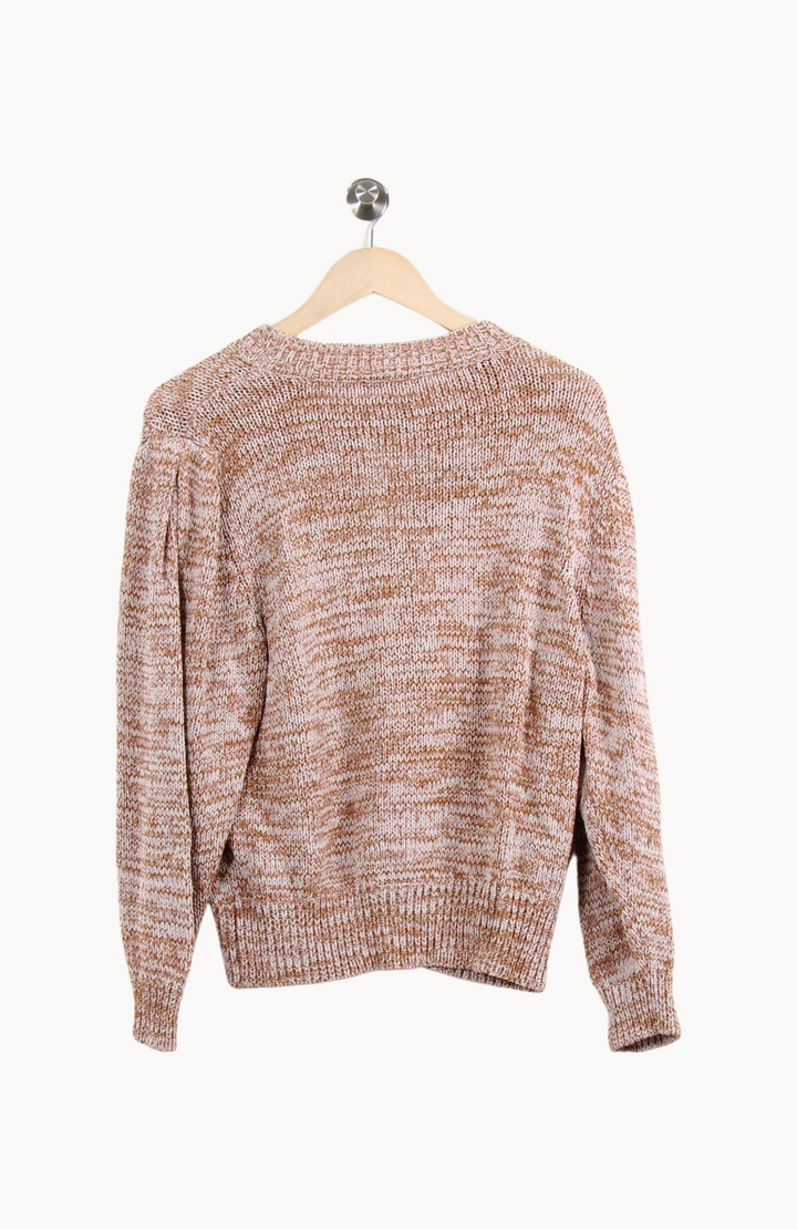Pull Marron et Blanc - Taille L/40 de la marque Vanessa Bruno | PARAD65336 - Vendu par Paradigme - Image 4