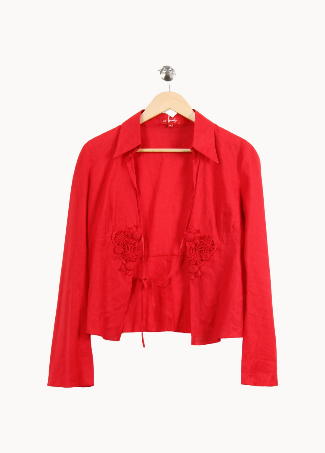 Blouse Rouge - Taille M/38 de la marque Derhy | PARAD64926 - Vendu par Paradigme - Image 2
