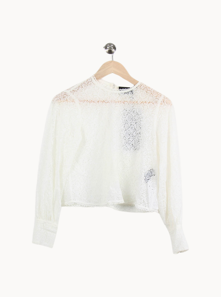 Blouse Blanche - Taille XS/34 de la marque The Kooples | PARAD51371 - Vendu par Paradigme - Image 2