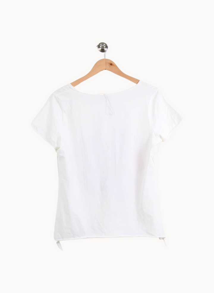 Tee-shirt Blanc et Rouge - Taille M/38 de la marque Marina Rinaldi | PARAD44711 - Vendu par Paradigme - Image 4
