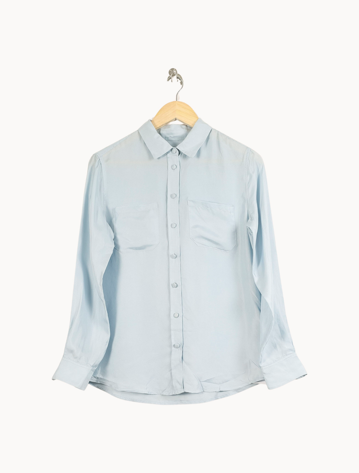 Chemise Bleu Clair - Taille S/36 de la marque Soi Paris | PARAD49611 - Vendu par Paradigme - Image 2