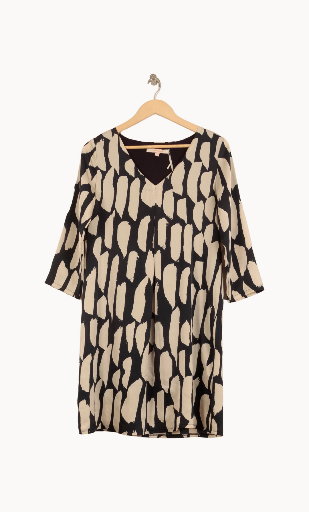 Robe Noire et Beige - Taille S/36 de la marque La Fée Maraboutée | PARAD53544 - Vendu par Paradigme - Image 2