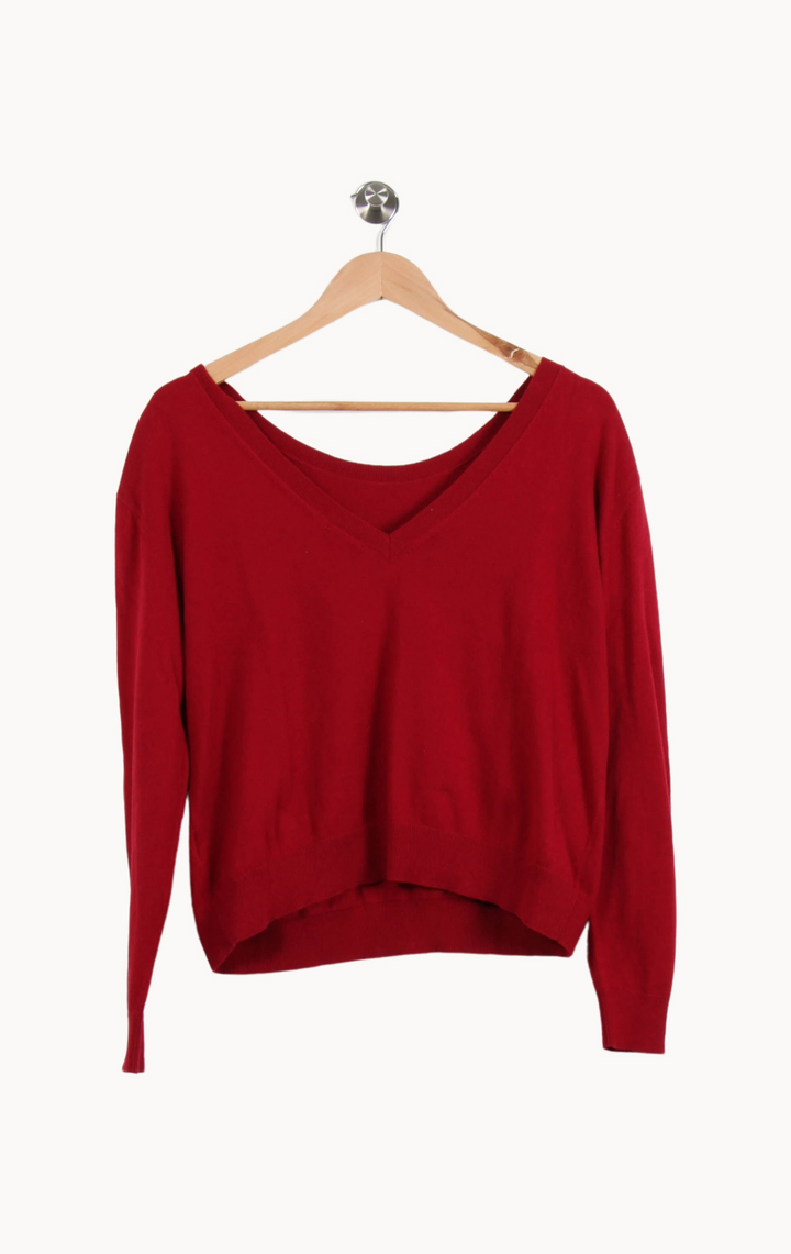 Pull Bordeaux - Taille L/40 de la marque IKKS | PARAD67162 - Vendu par Paradigme - Image 2