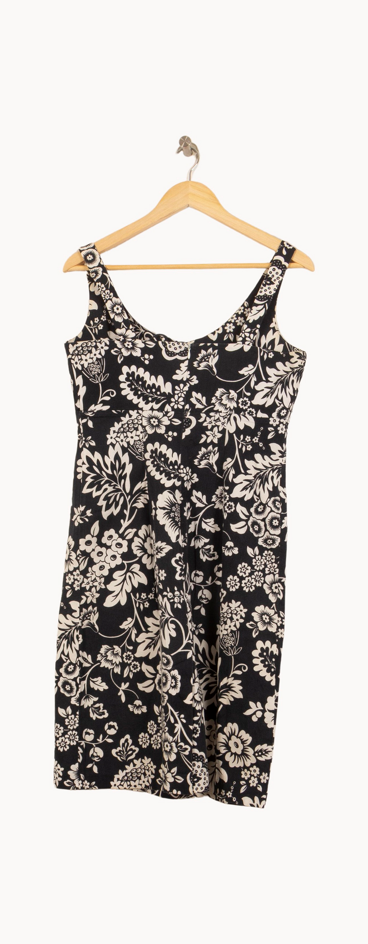 Robe Fleurie Noire et Blanche - Taille L/40 de la marque Gerard Darel | PARAD44919 - Vendu par Paradigme - Image 4