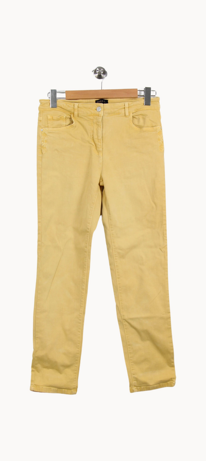 Pantalon Jaune - Taille XL/42 de la marque Caroll | PARAD53731 - Vendu par Paradigme - Image 2