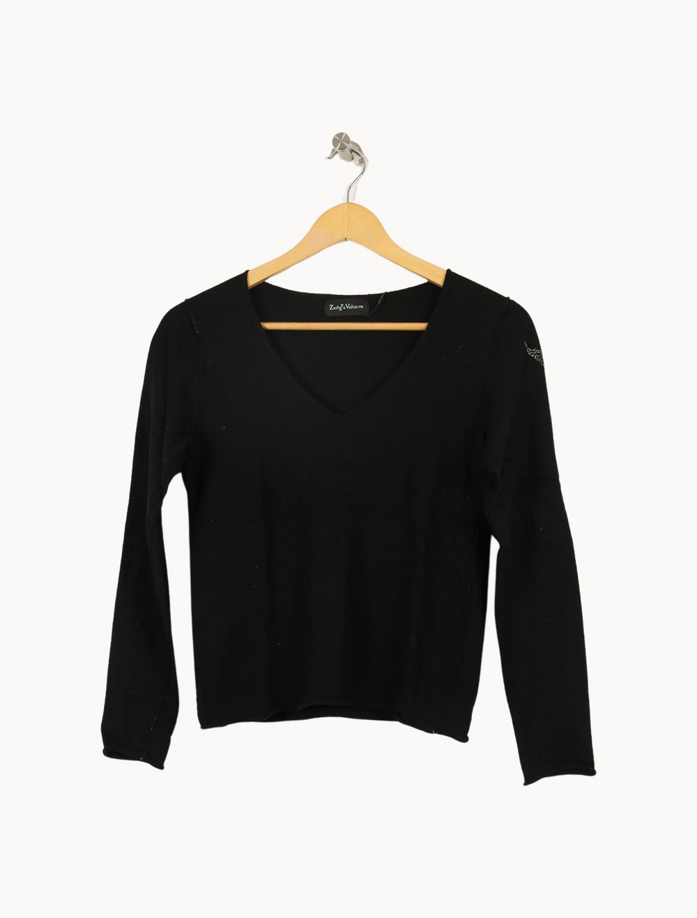 Pull Noir - Taille S/36 de la marque Zadig&Voltaire | PARAD52100 - Vendu par Paradigme - Image 2